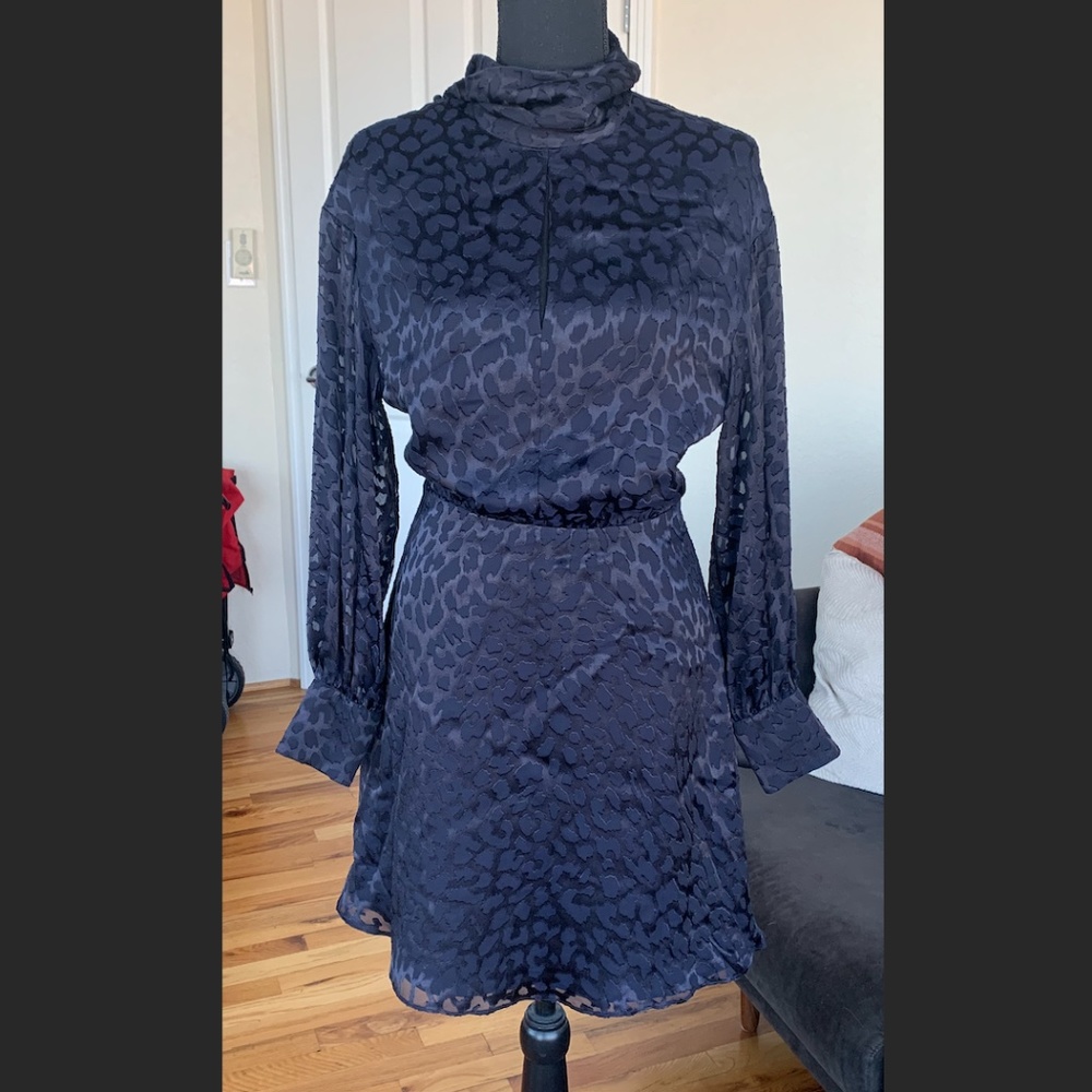 REISS Matilda Animal Burnout Dress